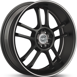20x8.5 Ruff Racing R952 Black/Machined Accent MID