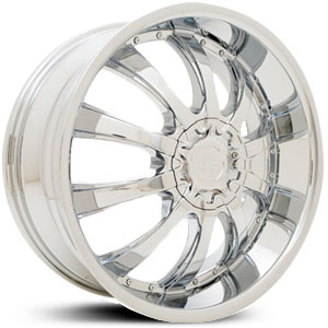 18x7.5 Starr Accent Chrome FWD