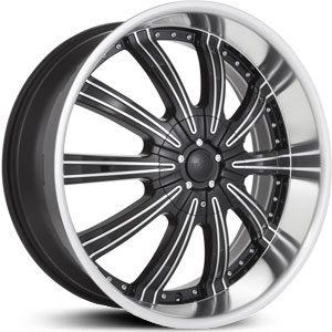 20x8.5 Starr Reward Machined Black MID