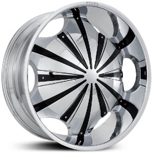 28x10 Starr 619 Slash Chrome / Black Insert MID