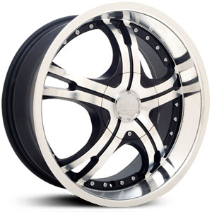 20x7.5 Starr Vision Black / Machined RWD