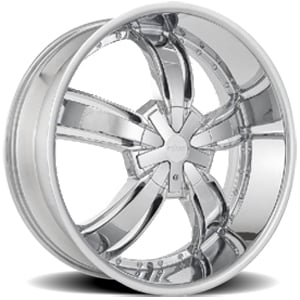 22x8.5 Starr Vixen Chrome RWD