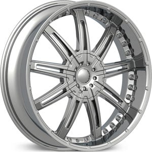 22" x 8" U2 115 Chrome RWD