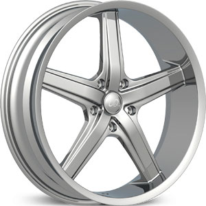 22" x 9" U2 120S-A Chrome RWD