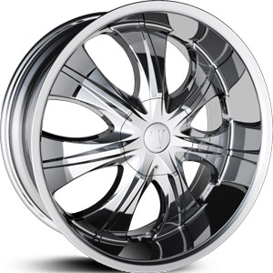 24x8.5 Velocity Wheels 750 Chrome MID