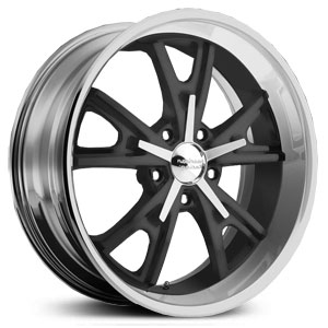22x9 American Racing Daytona Mag Gray w/ Machined Lip RWD