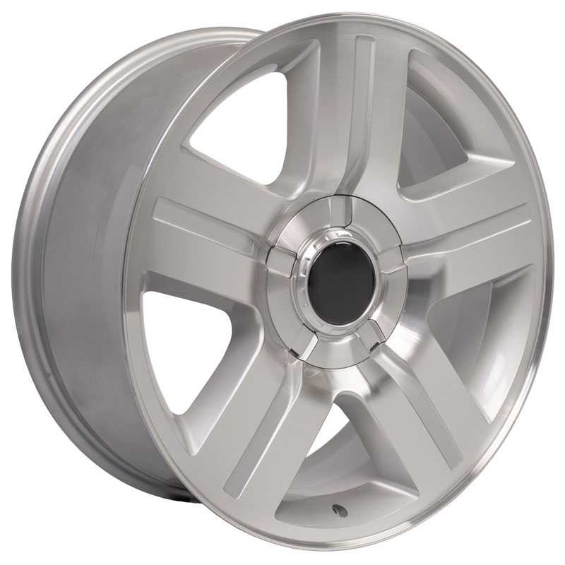 24x9.5 Chevrolet CV84 Texas Wheel Machined Silver MID