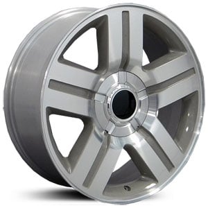 28x10 Chevrolet CV84 Texas Wheel Machined Silver MID