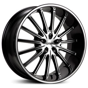 20x9 Cruiser Alloy Attack 910B Gloss Black Machined Face MID