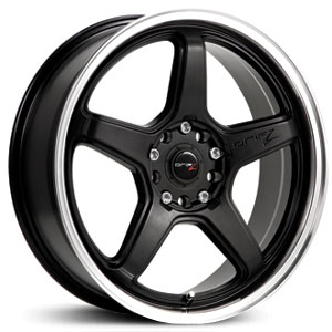 15x6.5 Drifz 304MB Circuit Carbon Black w/ Machined Lip HPO