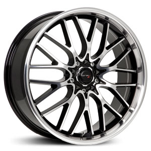 20x8 Drifz 302MB Vortex Machined Face/Lip w/ Gloss Black Accents HPO