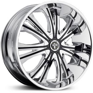22x9 Dub Mamba Chrome HPO