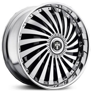 32x10 Dub Swyrl Spinner Chrome MID