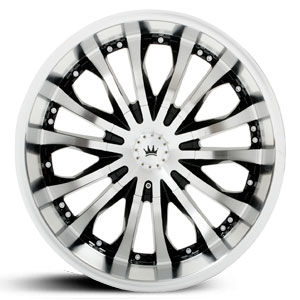 17x7.5 Dynasty 837 Black w/ Machined Face and Lip HPO