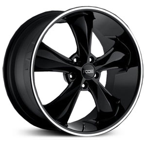 20x8.5 Foose Legend SS Gloss Black w/ Lip Groove HPO