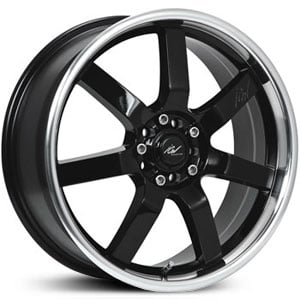 15x6.5 ICW Osaka 213MB Gloss Black Machined Lip HPO