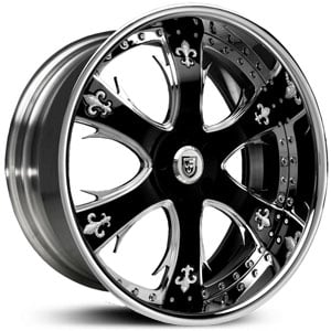 22x10 Lexani LT-704 Custom / Optional Fleur De Lis