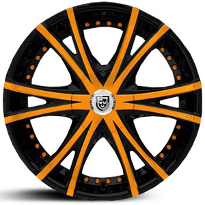 22x8.5 Lexani LX12 Black/Custom Color MID