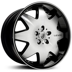 20x8.5 Lexani LX-2 Black / Machined HPO