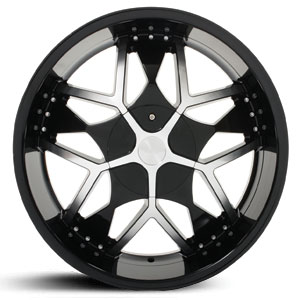 24x9.5 Limited Crossed 350 Black RWD