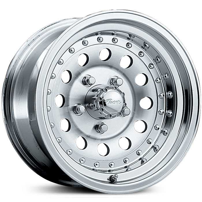 17x8 Pacer 162M Aluminum Mod Machined w/ Clear Coat MID
