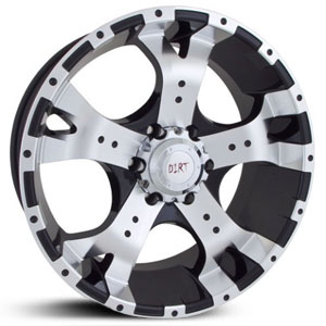 20x9 SIK 76 Black and Machined RWD