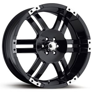 22x9.5 Ultra Thunder Gloss Black w/ High Lustre Accents HPO