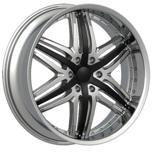 22x9.5 Velocity Wheels 810B Chrome HPO