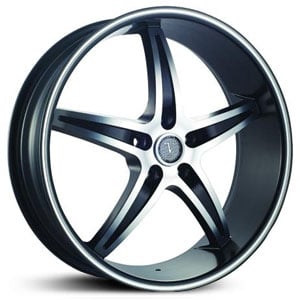24x10 Velocity Wheels 925A Black/Machined MID