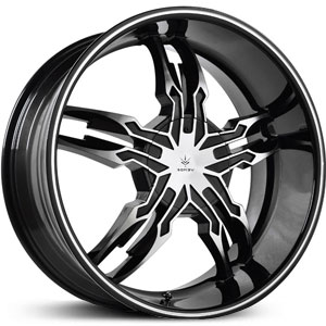 20x8.5 Verde V33 Thorax Black w/ Machined Lip MID