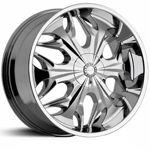 22x9.5 Akuza 508 Reaper Chrome HPO