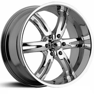 22x9.5 Akuza 701 Dominion Chrome RWD