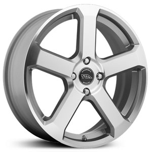 16x7 American Racing AR896 Dark Silver w/ Machined Face HPO