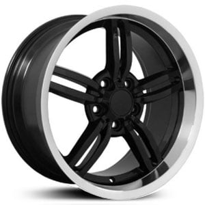 Fits BMW BM18 fits 3 Series Black Machined Lip