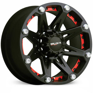 22x9.5 Ballistic 814 Jester Black RWD