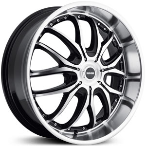 20x8.5 Dropstar 641MB Machined Face w/ Gloss Black Accents HPO