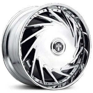 20x8.5 Dub DA-U Spinner Chrome MID