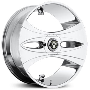 24x9.5 Dub Deux-Wang Floating Cap Chrome MID