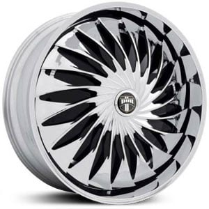 20x8.5 Dub Fanatic Spinner Chrome RWD