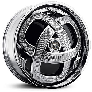 22x9.5 Dub Markee Spinner Chrome HPO