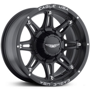 20x9 Eagle Alloy 027 Matte Black RWD