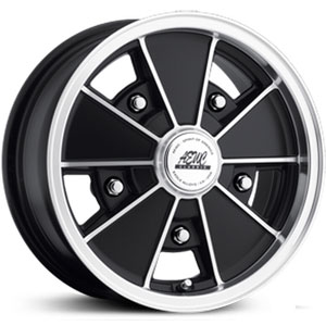 15x5.5 Eagle Alloy 077 Matte Black Machined Cut RWD