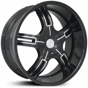 20x8.5 Effen Bellatrix Black/Machined HPO