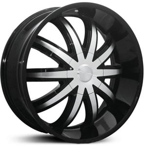 20x7.5 Effen Warrior Black/Machined HPO