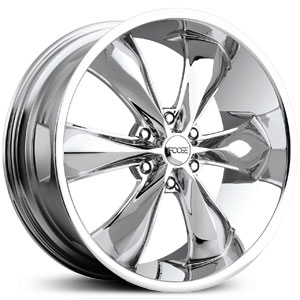22x9.5 Foose Legend 6 F137 Chrome MID