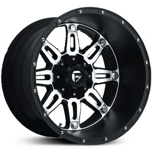 20x14 Fuel Offroad Hostage Black Machined Face REV
