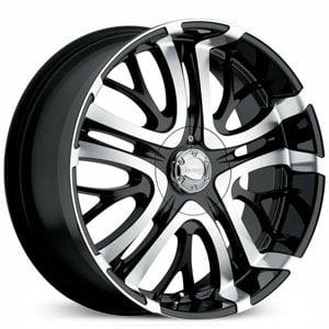 20x8.5 Incubus 500 Paranormal Black Machined HPO