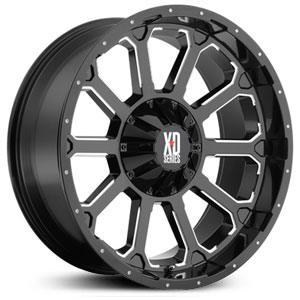 XD 18x9 Bomb 806 Gloss Black Milled RWD