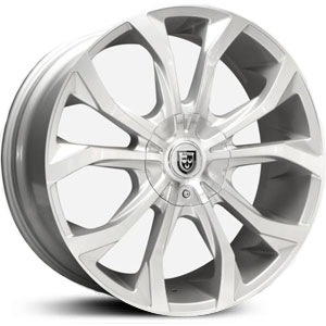 20x8.5 Lexani Lust Silver and Machined HPO