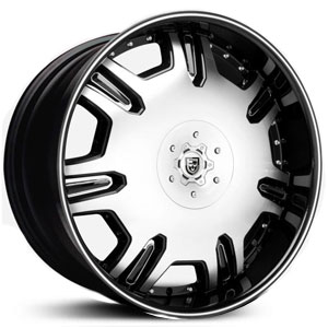 26x10 Lexani Radiant Machined Black MID